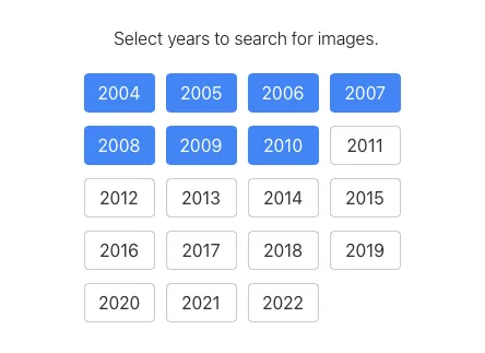 Select years to search